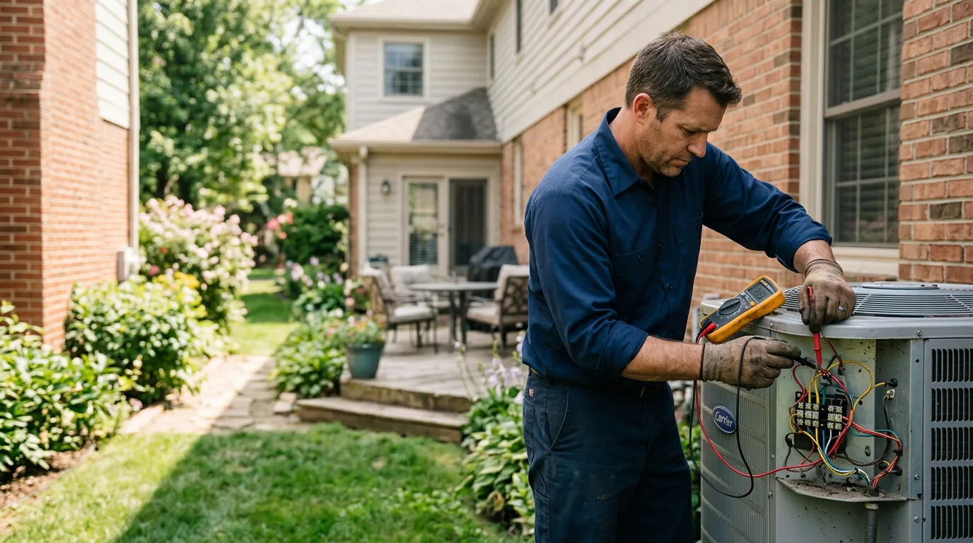 HVAC technician working near Newberry Springs, CA
